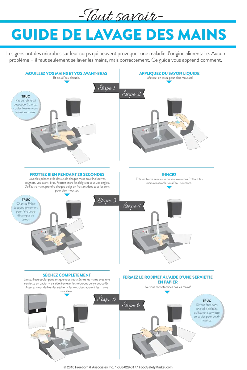 Hand Washing Infographic Poster