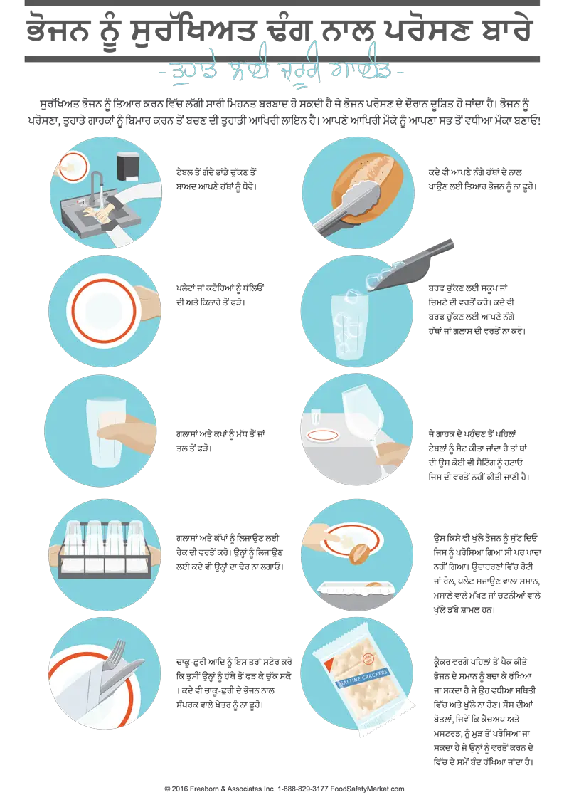 Safe Service Infographic Poster