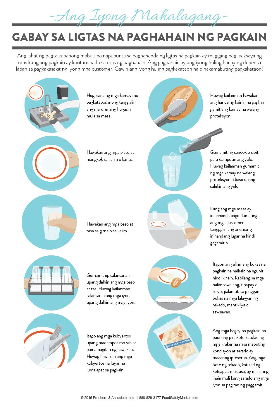 Safe Service Infographic Poster