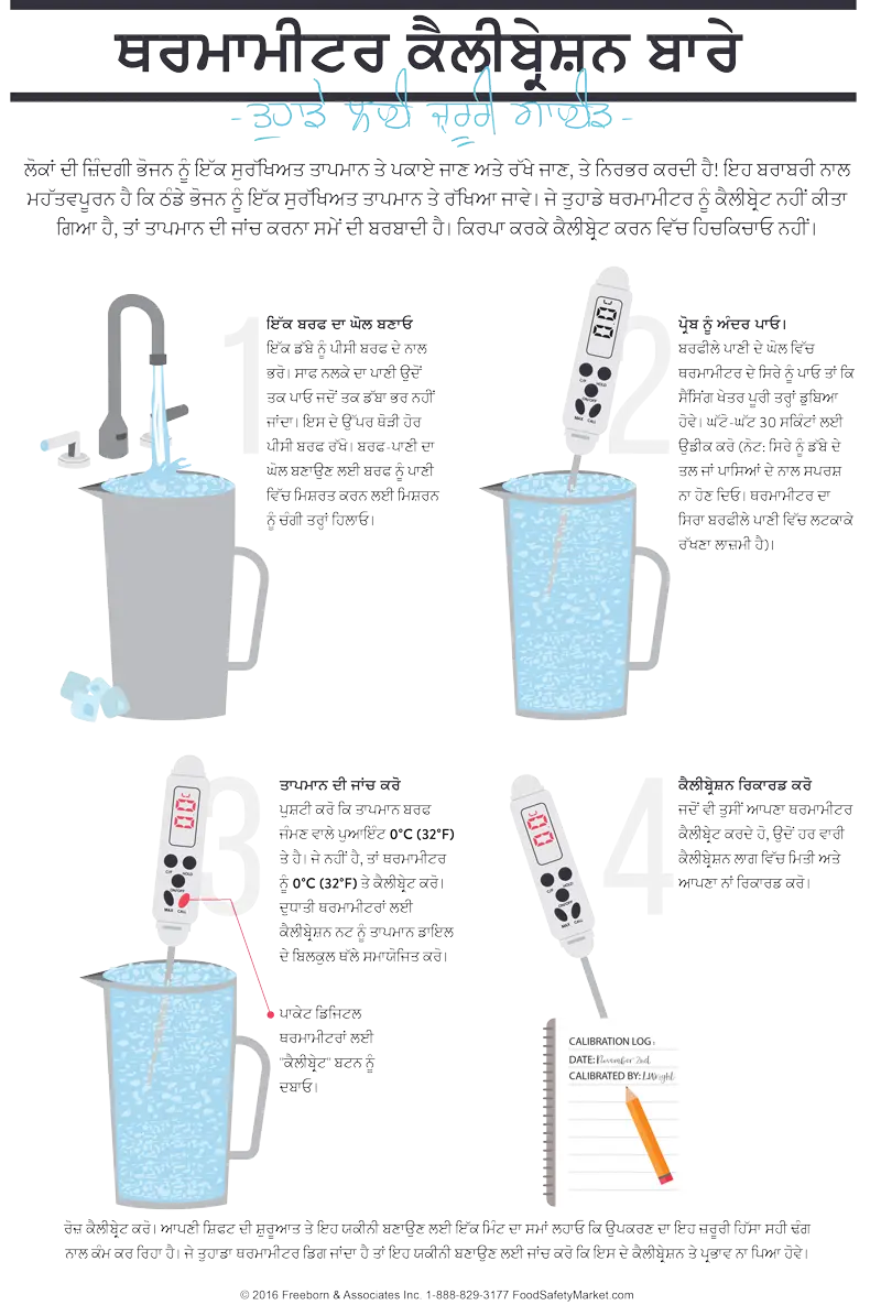 Thermometer Calibration Infographic Poster
