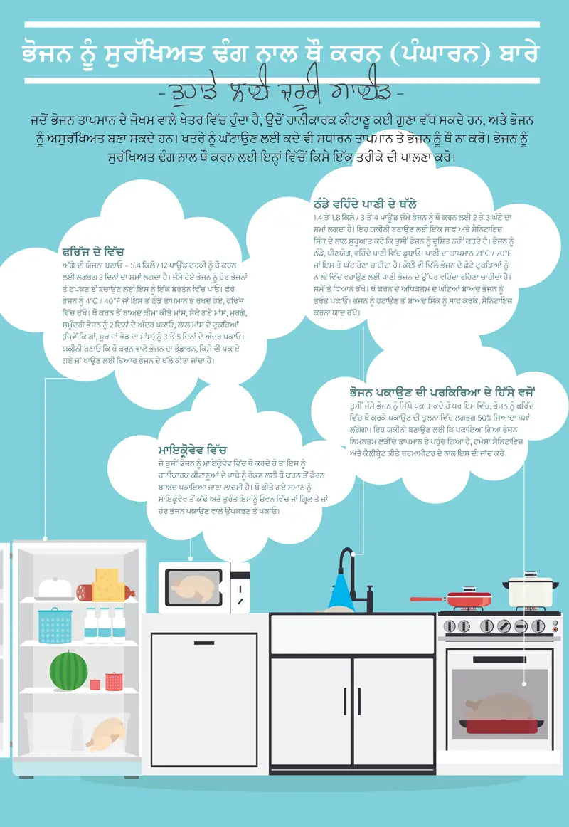 Thawing Infographic Poster